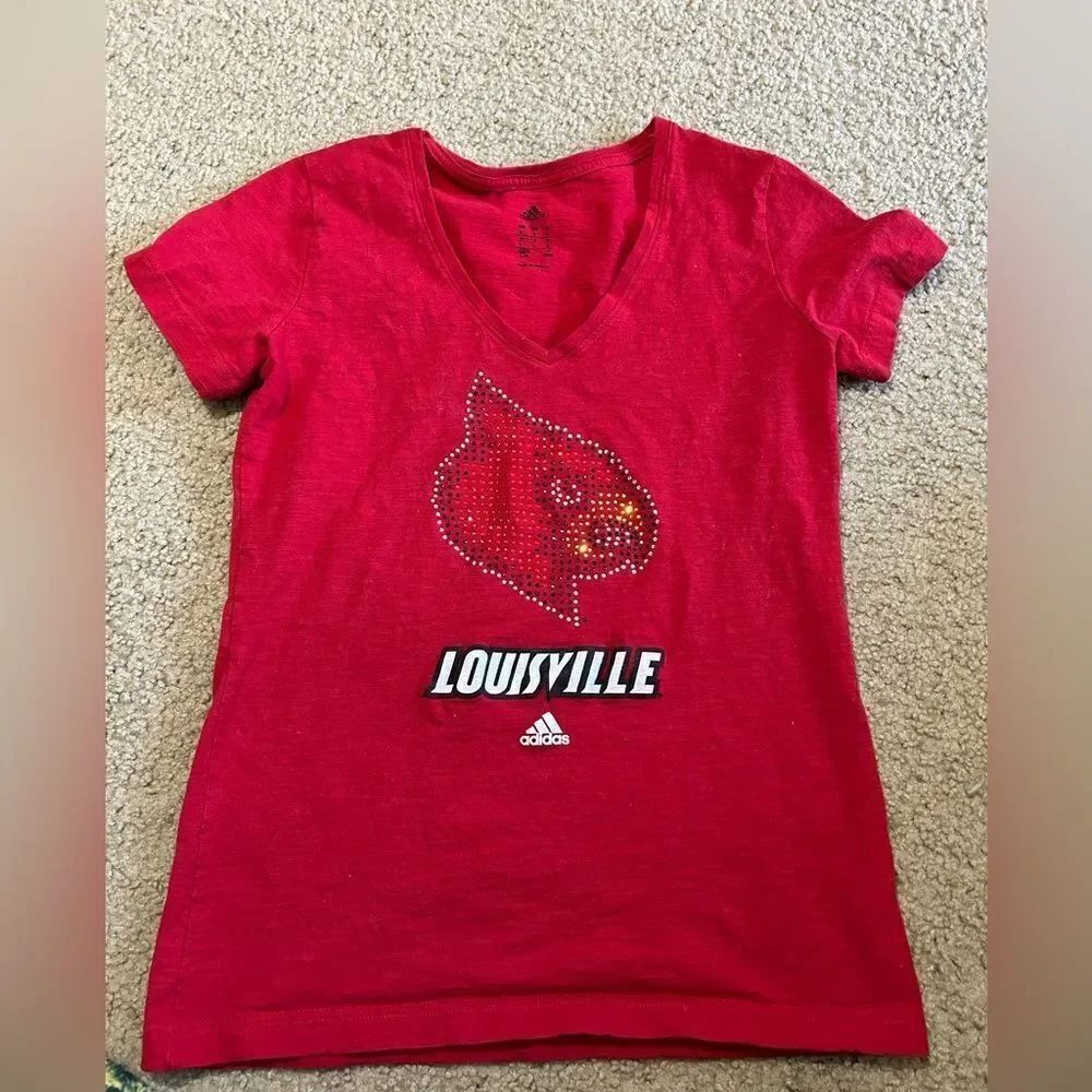 Louisville Cardinals Adidas Tshirt NWOT